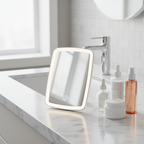 Compact Tabletop LED Makeup Mirror
