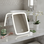 Compact Tabletop LED Makeup Mirror