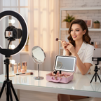 Portable Makeup Case With LED Mirror