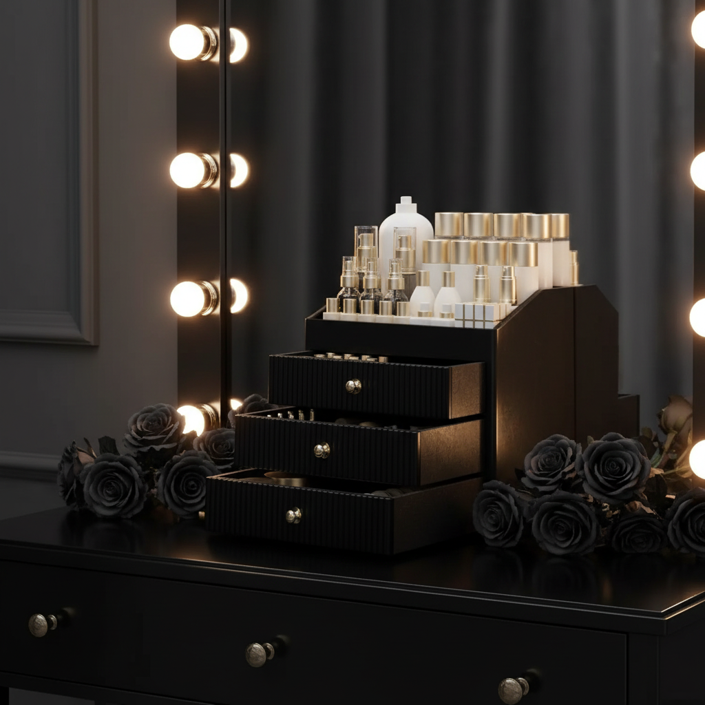 Makeup Organizer With 3 Drawers