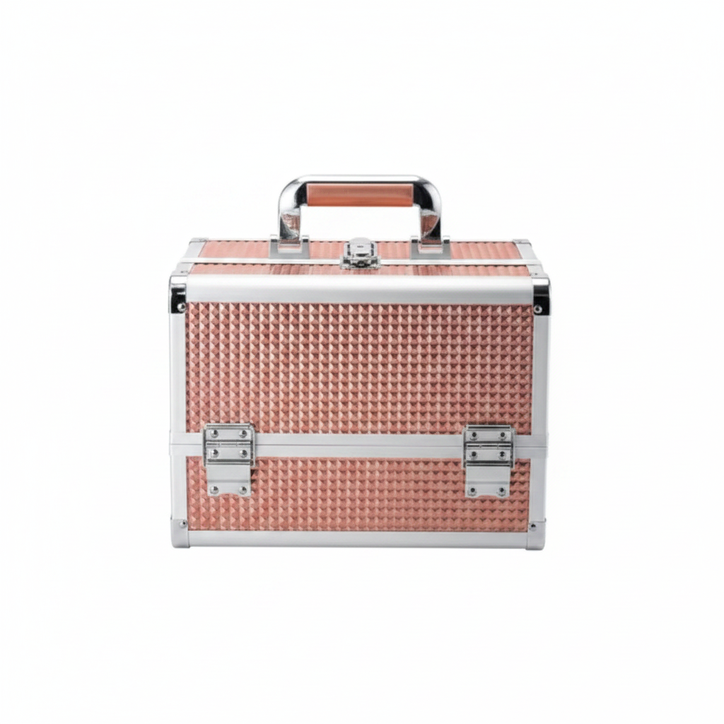 Professional Makeup Organizer Box With Mirror & 3 Trays