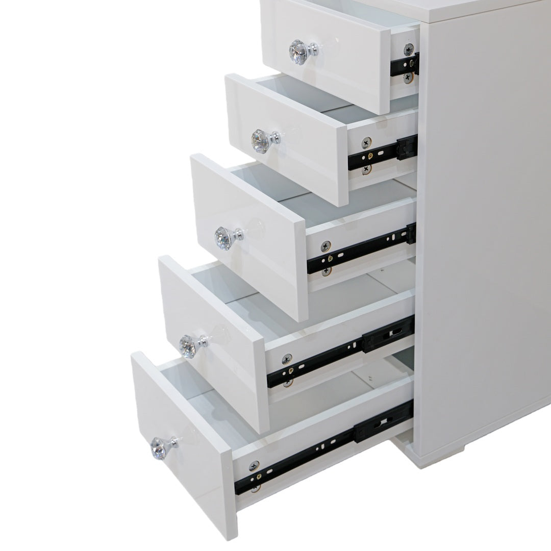 Glam & Glow Display Shelves With Drawers