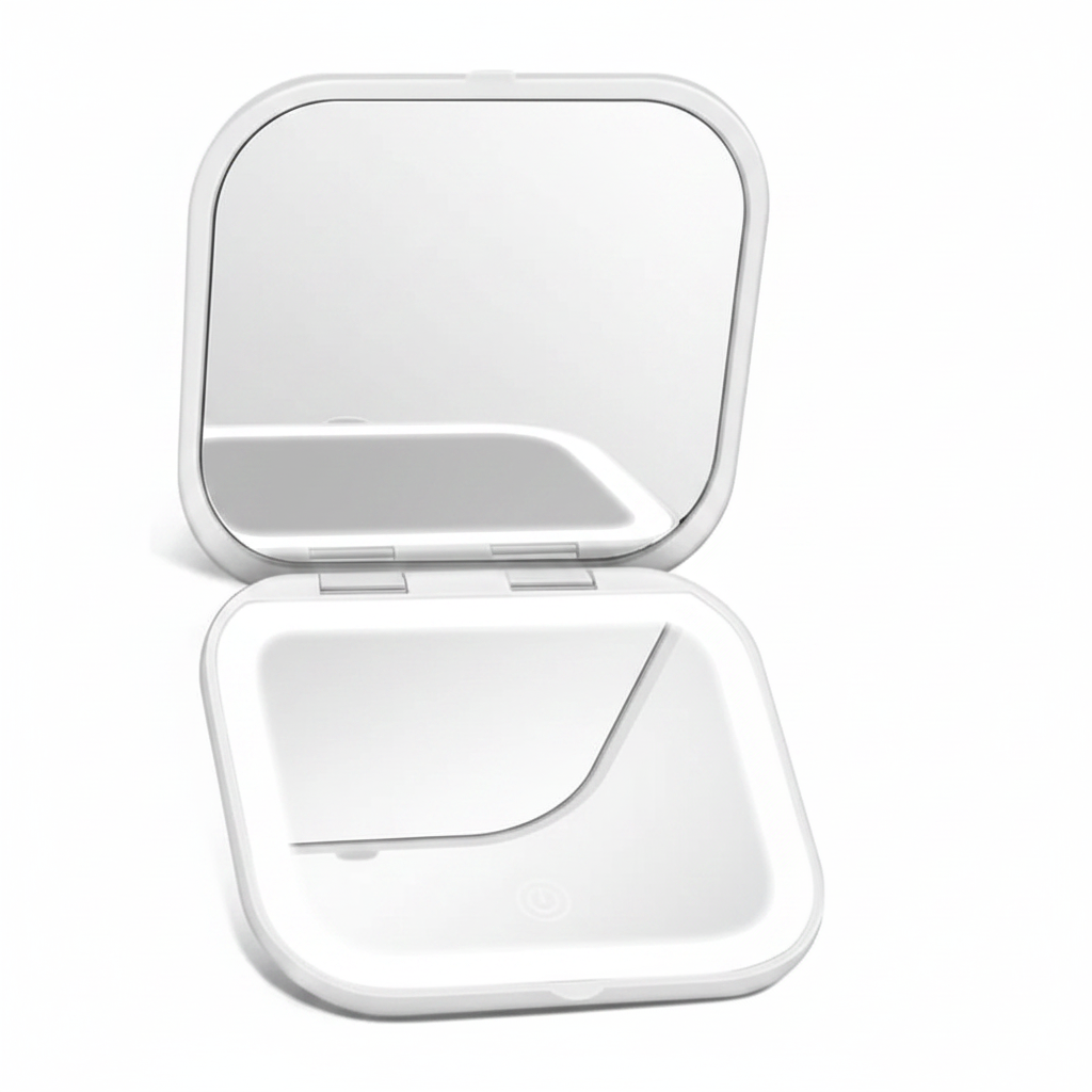 Double Sided Compact Makeup Mirror With Magnification