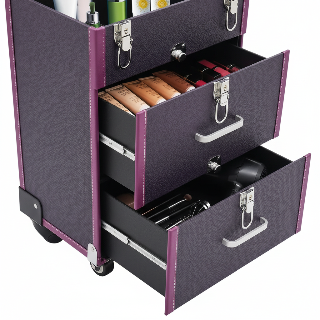 Professional Rolling Makeup Train Case