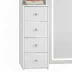 Full-Length Vanity Set With 8 Drawers & Shelves