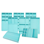 Luxury Velvet Drawer Organizer Tray [Light Blue]