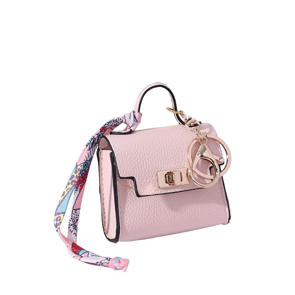 Luxury Mini Leather Bag Keychain For Purse