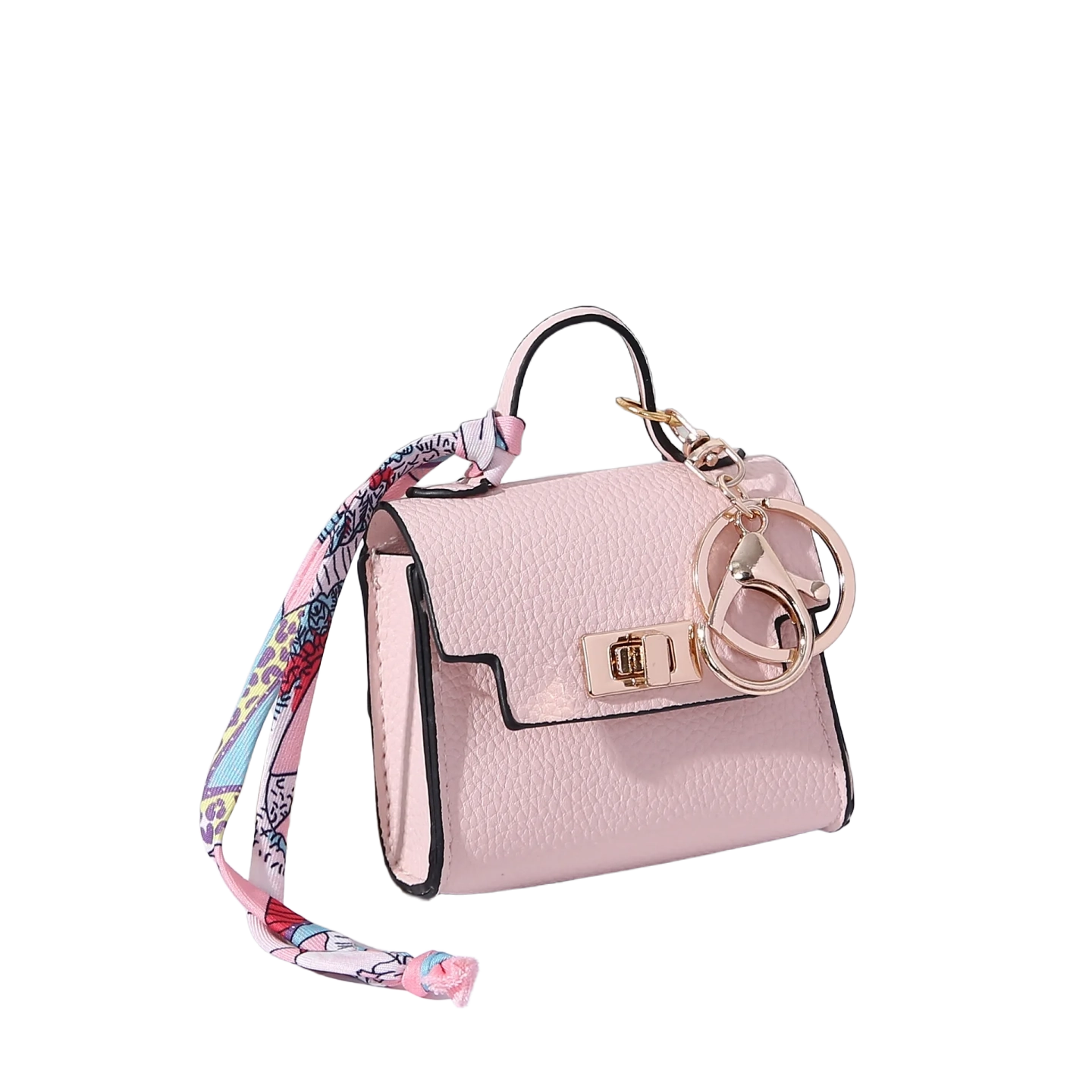 Luxury Mini Leather Bag Keychain For Purse