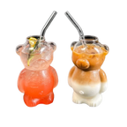 Bear Shaped Coffee Mug With Straw