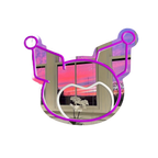 Kuromi Neon Light Makeup Mirror