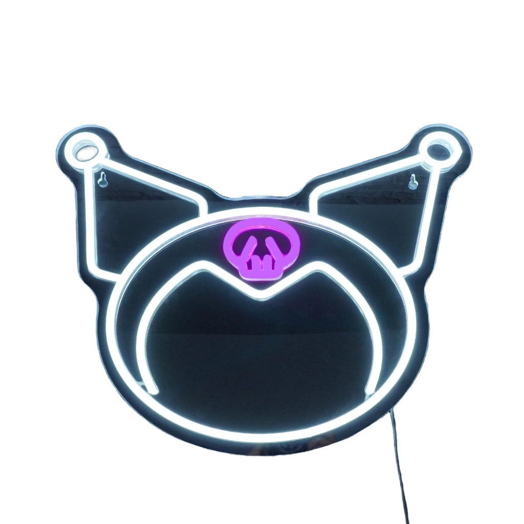 Kuromi Decor Mirror Neon Light