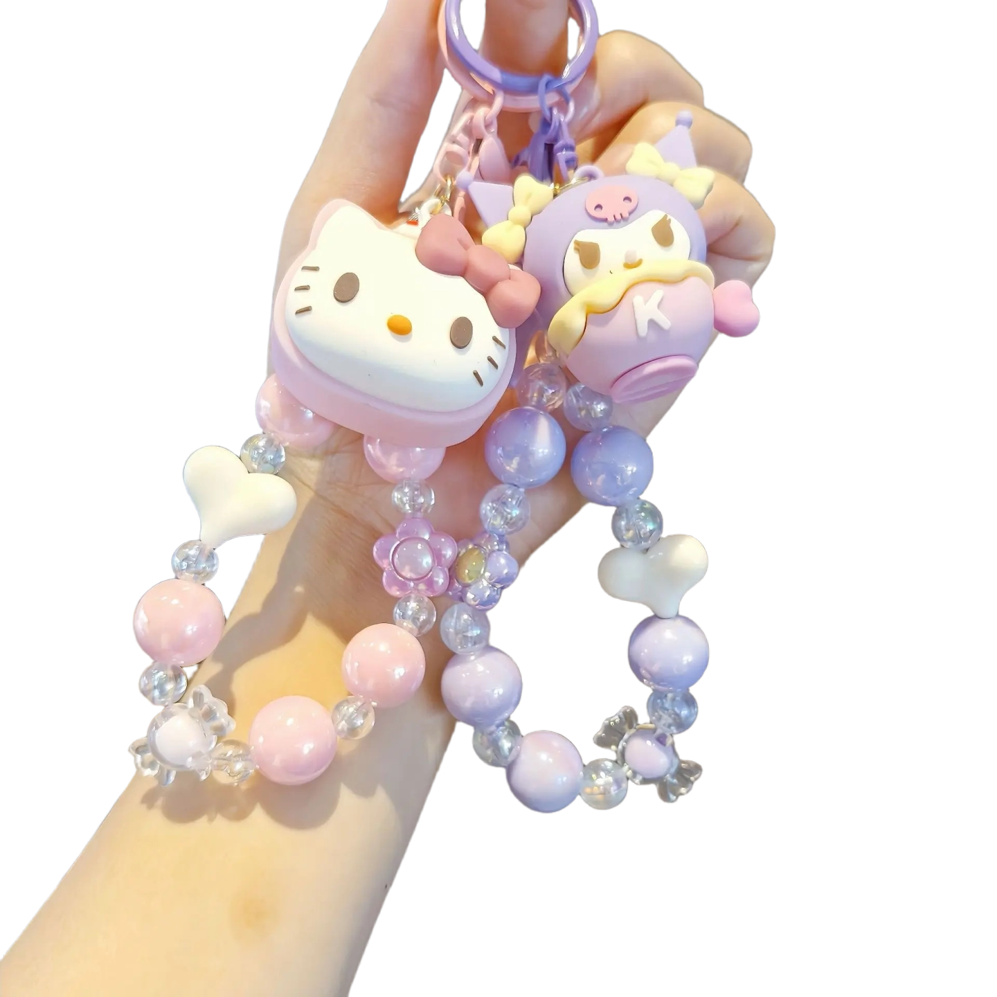 Cartoon Beaded Bag Keychain