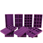 Luxury Velvet Drawer Organizer Tray [Violet]