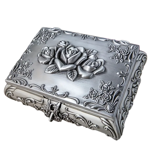 High-end Large Capacity Jewelry Storage Box with Three-dimensional Lock Buckle