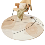 Modern Round Vanity Desk Carpet