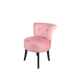 Padded Makeup Dressing Stool Chair with Wood Legs