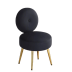 Luxury Vanity Chair with with Gold Legs