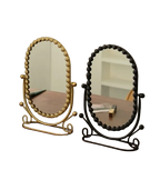 Luxury European Style Vertical Dressing Mirror with Gold Frame