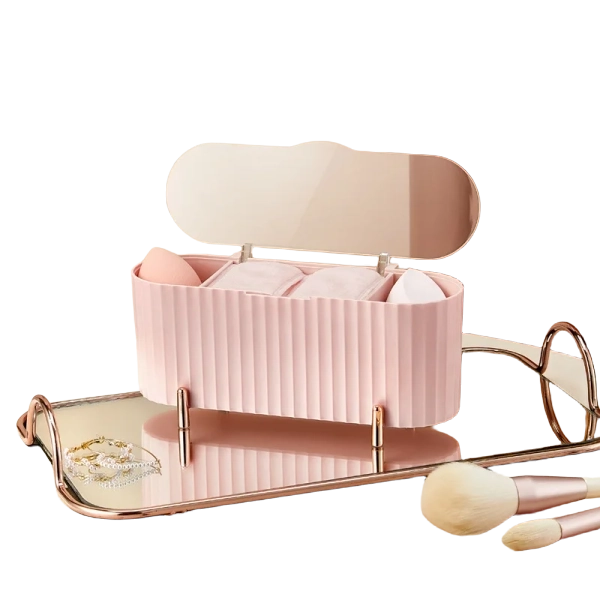 Dustproof Makeup Storage Box With Lid