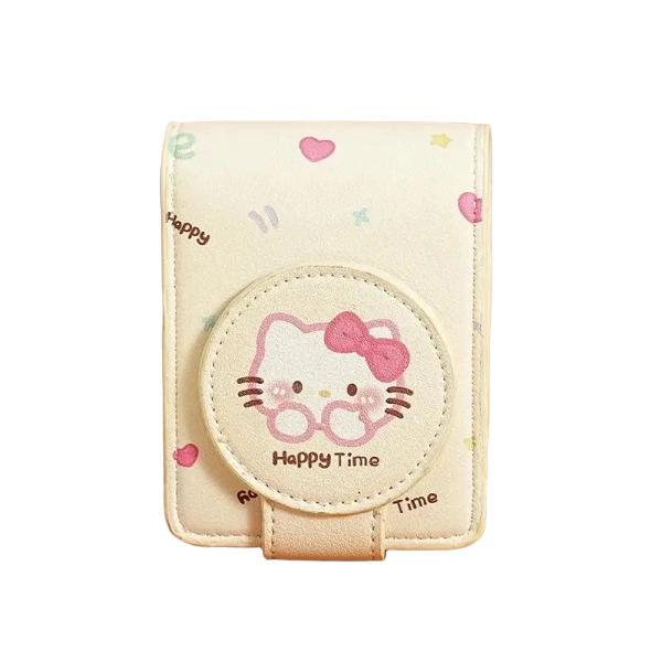 Hello Kitty Portable Cosmetic Lipstick Organizer Pouch with Mirror