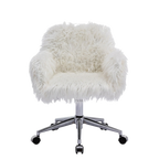 Modern Faux Fur Makeup Dressing Chair