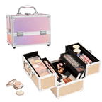 Portable Alloy Cosmetics Makeup Case [4 trays]