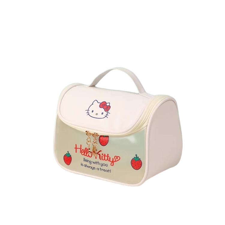 Hello Kitty Zipper Large Capacity Makeup Bag