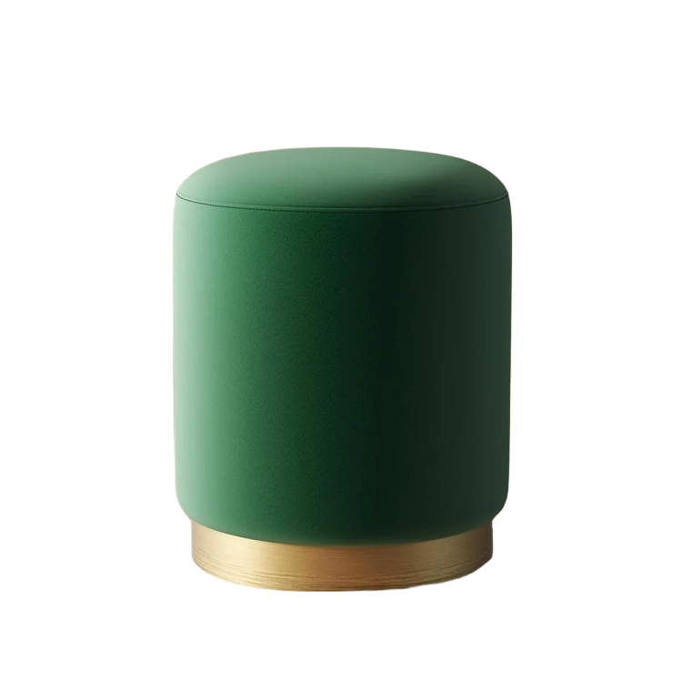 Modern Rounded Ottoman Vanity Stool