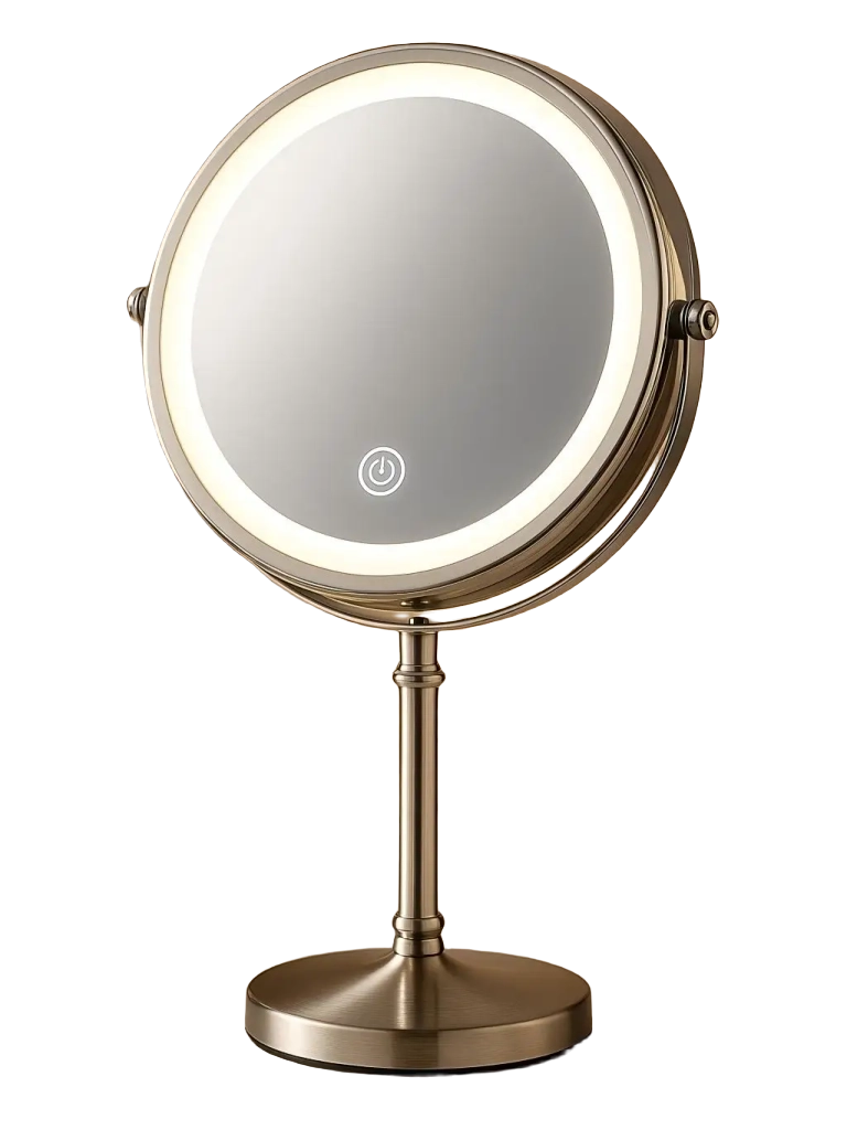 8 Inch Portable Vanity Makeup Mirror With 10X Magnifying