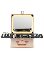 Makeup Box With A Detachable Lighted Mirror