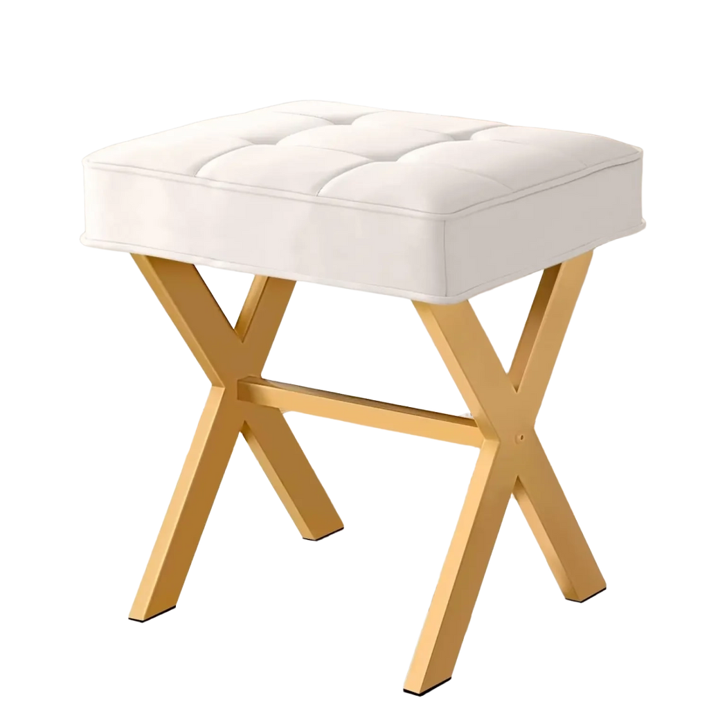 Vanity Desk Upholstered Cushion Stool