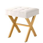 Vanity Desk Upholstered Cushion Stool