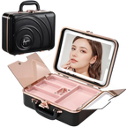 12" Travel Makeup Case With LED Mirror
