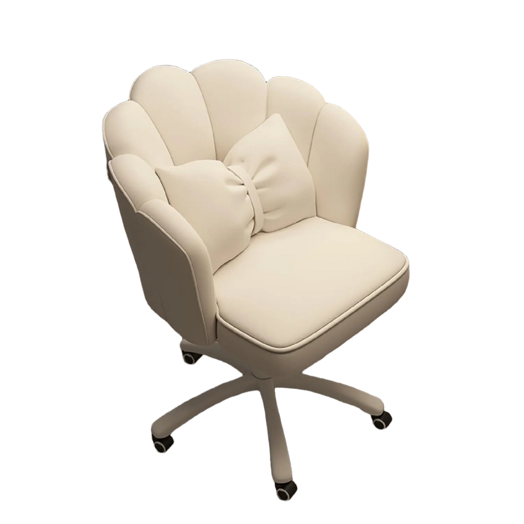 Velvet Petal Upholstered Vanity Desk Chair