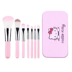 Hello Kitty Makeup Brush Set with Storage Box [7Pcs]