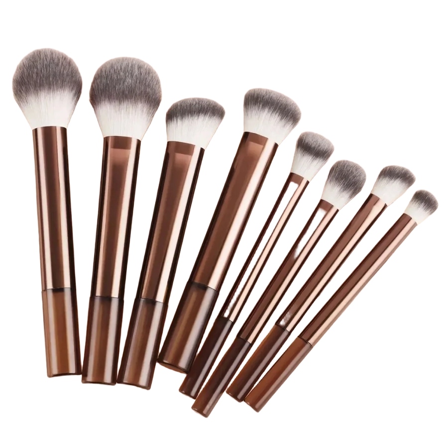 Professional Multifunctional Makeup Brush Set with Long-Handle [8Pcs]