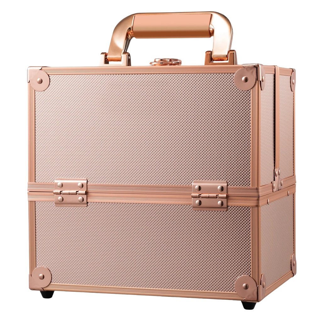 Portable Alloy Cosmetics Makeup Case