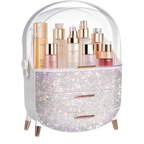 Egg Shape Glittery Makeup Storage Box