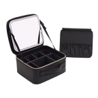 Travel Makeup Bag with Vanity Mirror [Small]