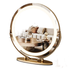 19 Inch Large Round Vanity Mirror With Touch Controls