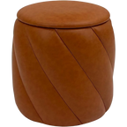 Round Ottoman Vanity Stool With Soft Padded Seat