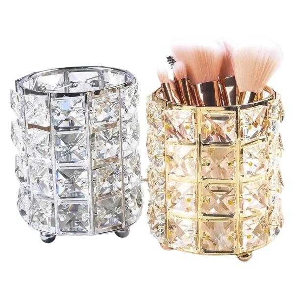 Crystal Makeup Brushes, pencils and Lipsticks Organizer & Holder