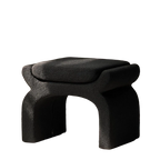 Minimalist Black Vanity Stool