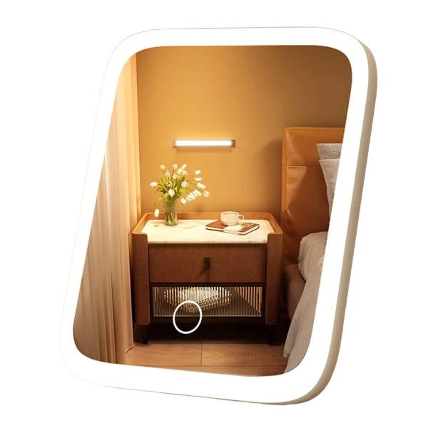 Desktop Vanity Makeup Mirror With 3 Colors Mode