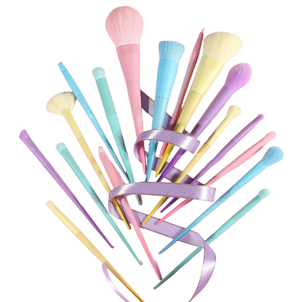 Multi-Color Makeup Brushes Set [17Pcs]