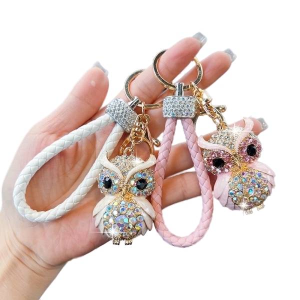 Owl Shaped Keychain For Purse & Backpack