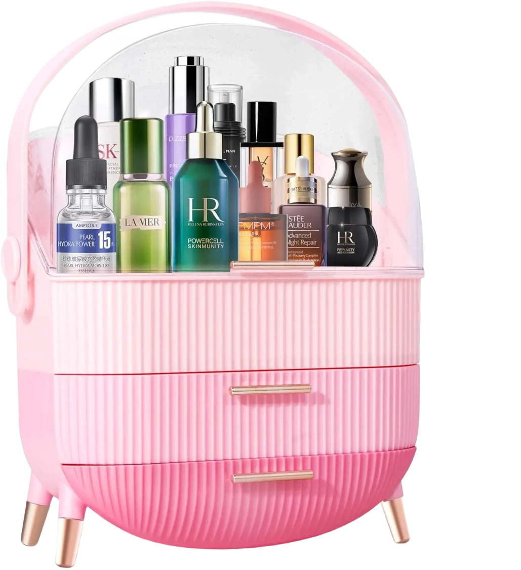 Makeup Organizers For Dressing Desk With Drawer