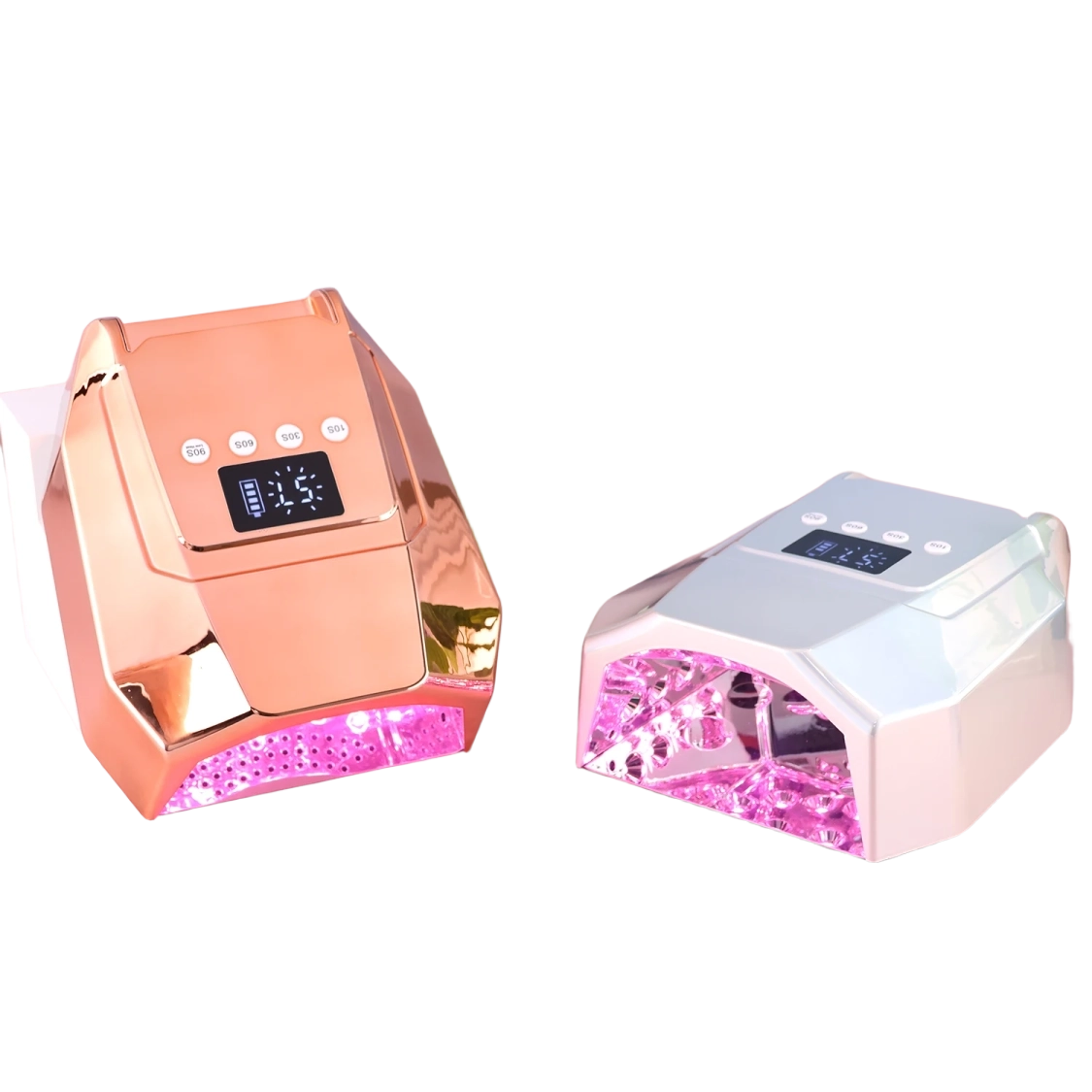 Rechargeable UV LED Nail Dryer Lamp 98W, 4 Timer Setting & 33 LED