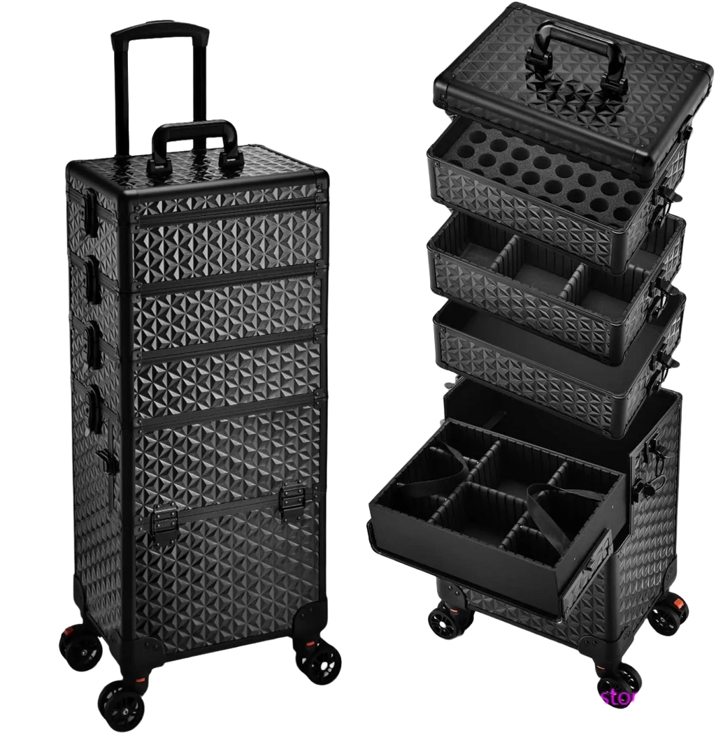 5 in 1 Customizable Makeup Train Case