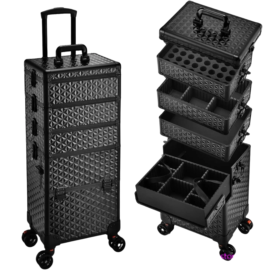 5 in 1 Customizable Makeup Train Case